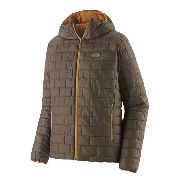Patagonia Men's Nano Puff Fitz Roy Trout Hoody - Otter Brown