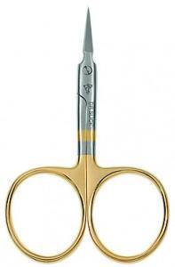 Arrow Scissor, 3-1/2", Gold Loops, Straight