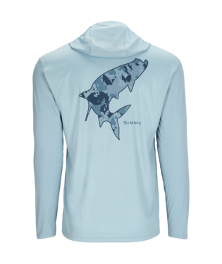 MEN'S TECH HOODY- Steel Blue/Tarpon R Camo Neptune