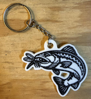 Eating Trout Keychain