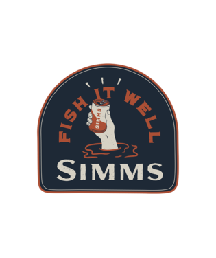 Simms Fish It Well Beer Sticker