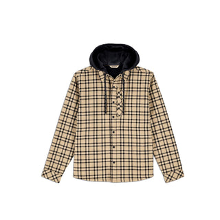 M's Coldweather Hoody Plaid: Cork