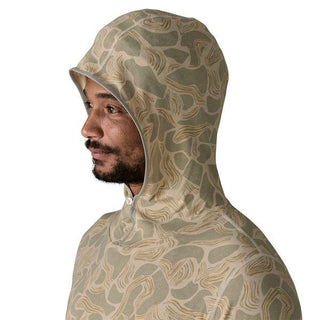 M's Tropic Comfort Natural Hoody- Coastal Edge: Natural