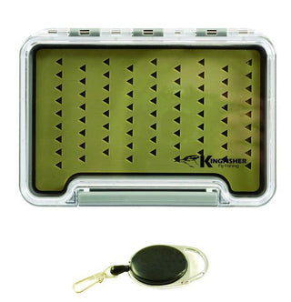 THIN CLEAR FLY BOX W/ SILICONE LINER