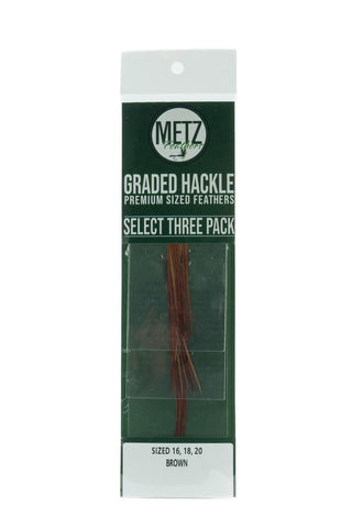 METZ HACKLE SELECT 3 PACK