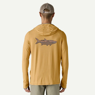 M's Tropic Comfort Natural Graphic Hoody - Fitz Roy Tarpon: Beeswax Tan