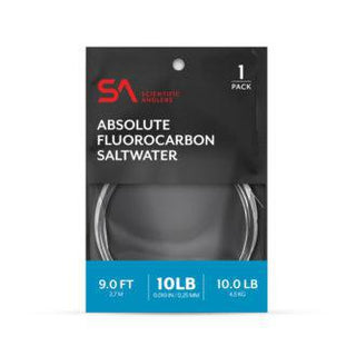 ABSOLUTE SALTWATER FLUOROCARBON LEADER 9 FOOT