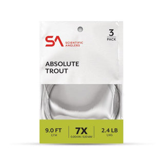 ABSOLUTE TROUT LEADERS  9' (3 PACK)