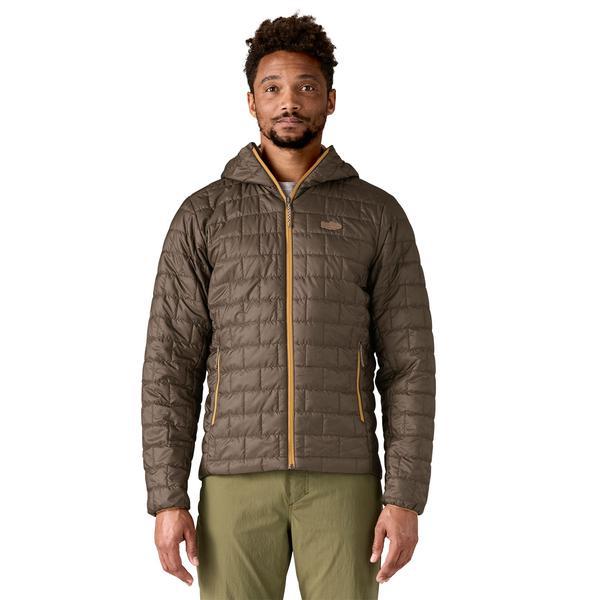 Patagonia Men's Nano Puff Fitz Roy Trout Hoody - Otter Brown