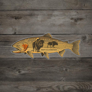 Bison Trout Sticker