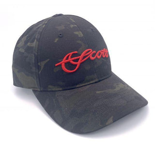 SCOTT CAMO HAT W/ RED SCOTT