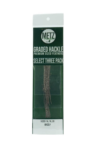 METZ HACKLE SELECT 3 PACK
