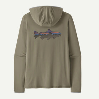 M's Tropic Comfort Natural Graphic Hoody - Fitz Roy Trout: River Rock Green