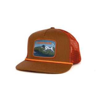ON POINT TRUCKER HAT-SANDBAR/ORANGE