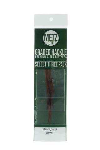 METZ HACKLE SELECT 3 PACK