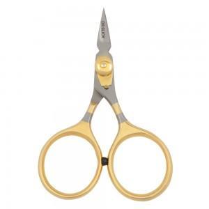 Arrow Razor Scissor, 3-3/4", Gold Loops, Adjustable Tension, Straight