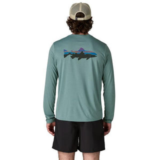 M's L/S Cap Cool Daily Shirt - Fitz Roy Trout - Blue Sage